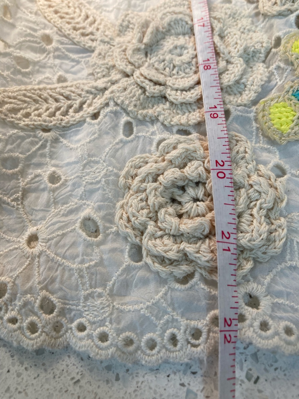 Johnny Was Cream Floral Top - Picture 5 of 9